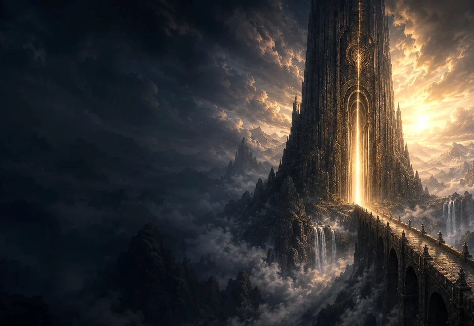 Mountain realm inspired by Aetherion